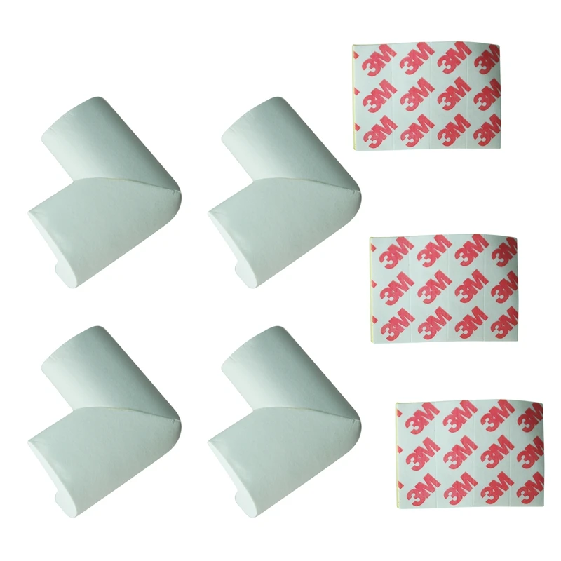 

4 x BABY SAFETY CORNER CUSHIONS - DESK TABLE COVER PROTECTOR - SAFE FOR CHILD