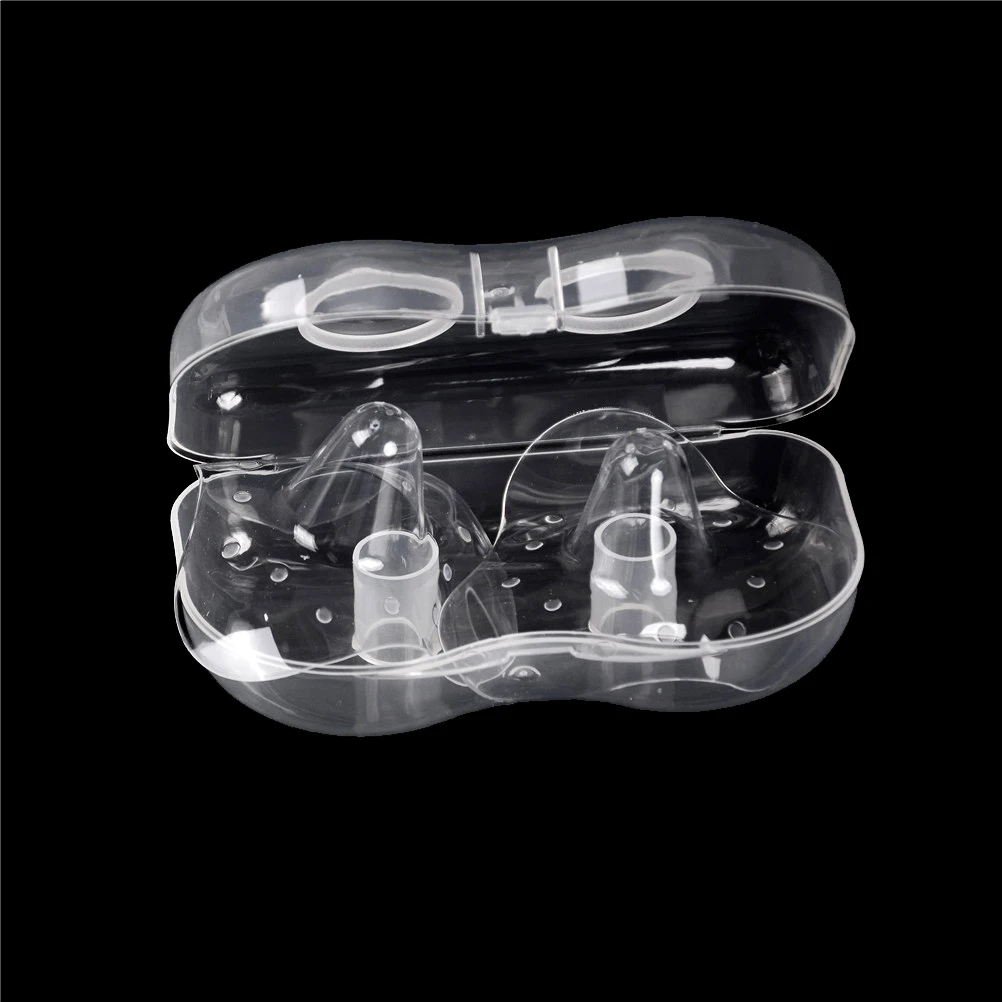 2 uds. De protectores de silicona para pezones, protectores de silicona para lactancia materna-0