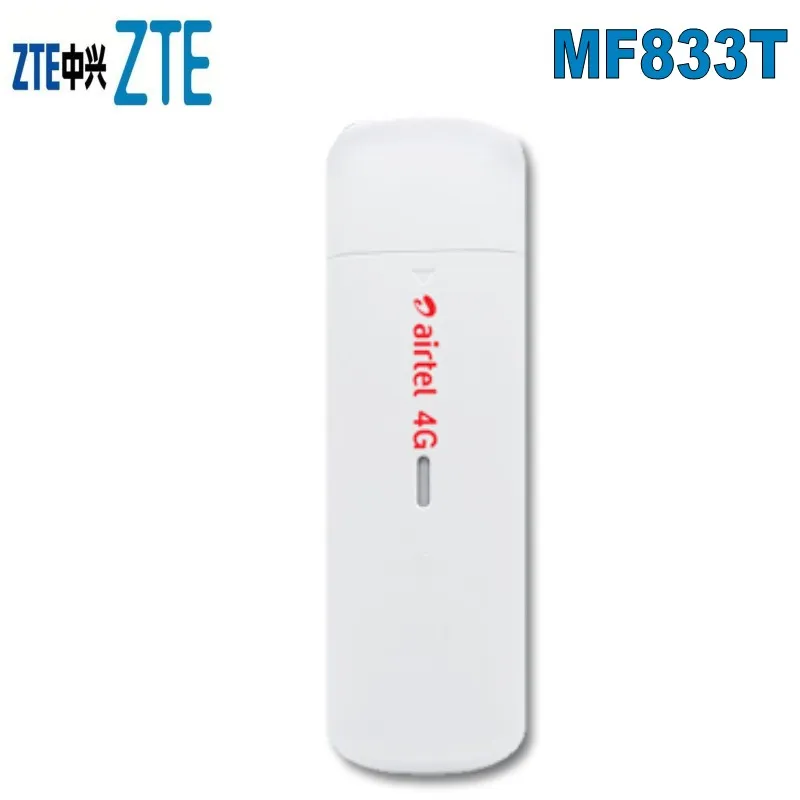

ZTE MF833T 4G LTE USB модем cat4 150 Мбит/с Поддержка диапазона B1/B3/B5/B7/B8/B20(28)