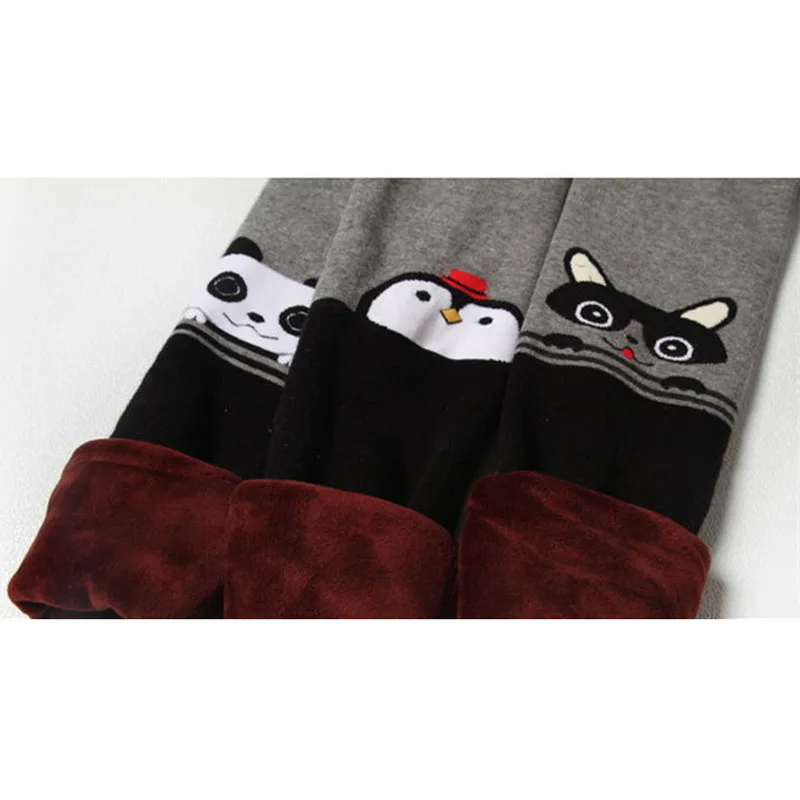 Милые детские носки с принтом пандой для маленьких девочек Колготки на зиму и