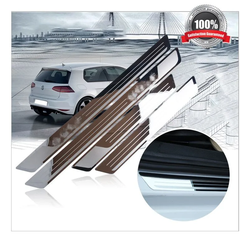 Накладка на порог двери из нержавеющей стали подходит для Volkswagen Golf 6 7 2010-2019