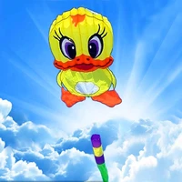 free shipping 6m large duck soft kite fly nylon fabric kite weifang big kite wheel walk in sky outdoor toys for adults mouche