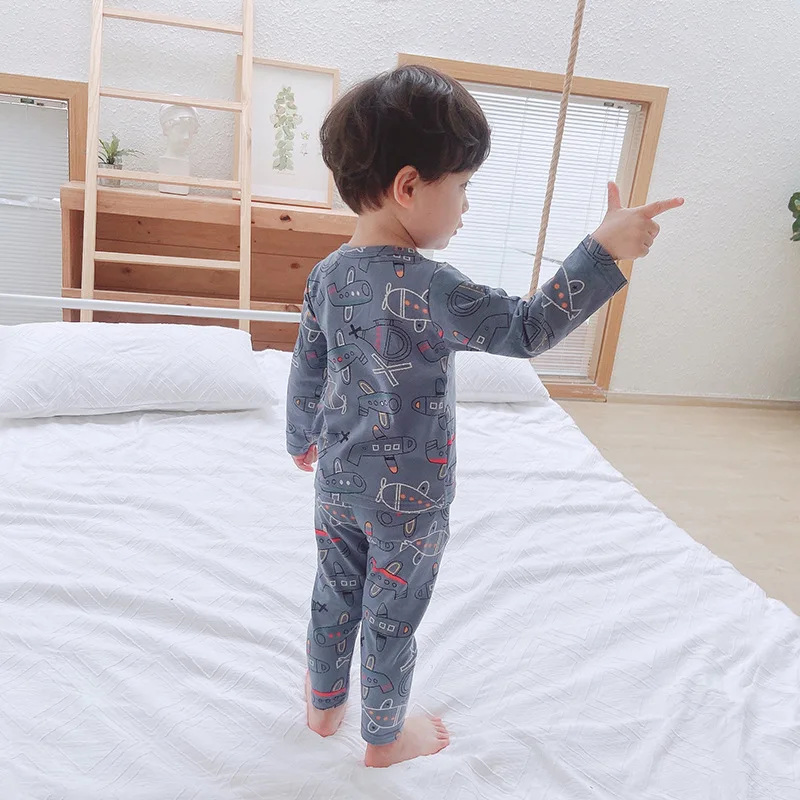 

2020 Autumn and Winter New Style CHILDREN'S Underwear Suit Baby Thermal Underwear BOY'S Girls Pure Cotton Clothing CHILDREN'S Su