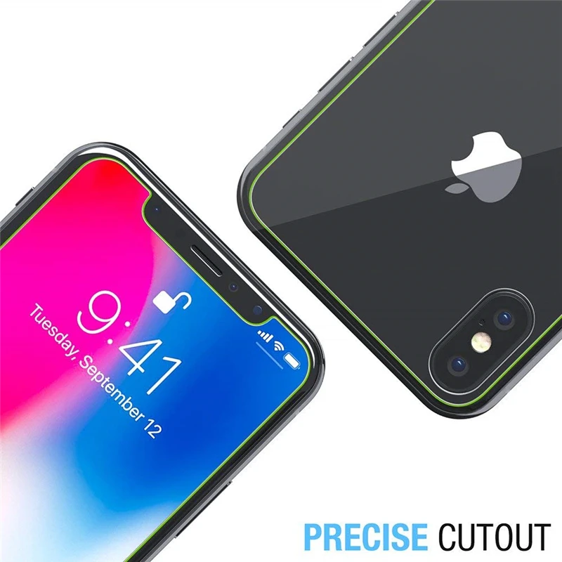 Передняя и задняя 360 полная крышка стекло Флим для Apple IPhone 11 Pro Max XS XR X 8 7 6 6S Plus Защитная Наклейка аксессуары