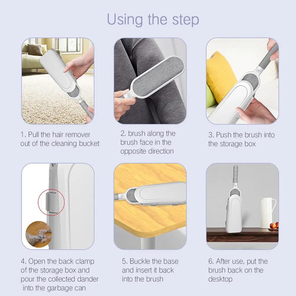 

Portable Pet Dog Cat Hair Remover Tools Dust Hair Remover Clothes Dry Cleaning Brush For Clothes Hair Remover Cleaning Brushes