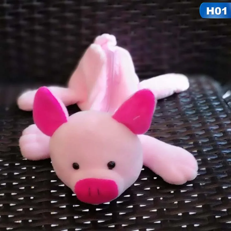 Новинка плюшевый пушистый Чехол карандаш с имитацией мультяшных животных