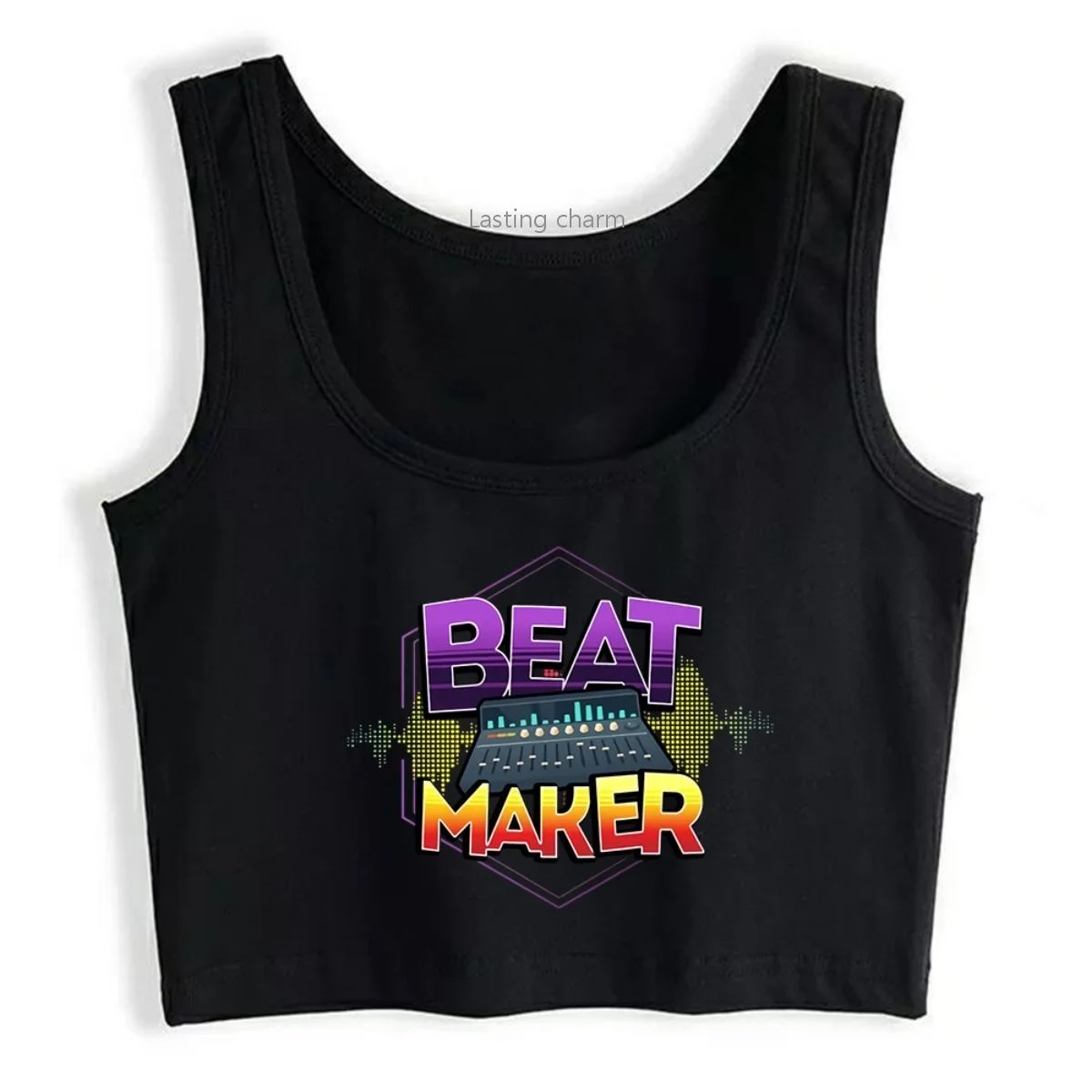 

Female Top Hippie Fashion ic Dign Crop Top Women Summer Crew Ne Top