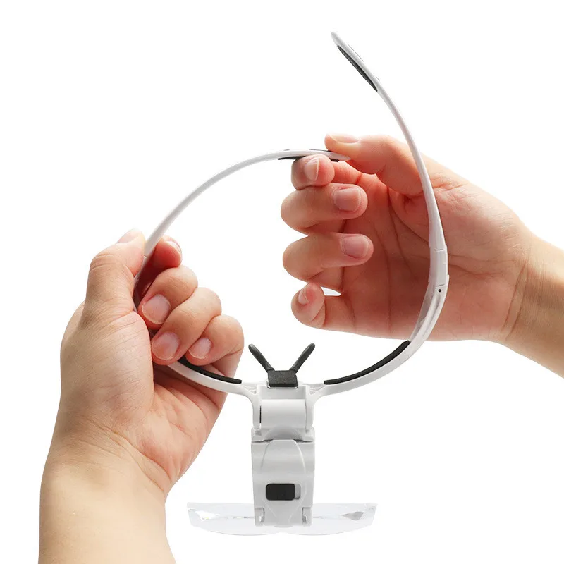 Наращивание ресниц 5 объектив регулируемая повязка на голову увеличительное