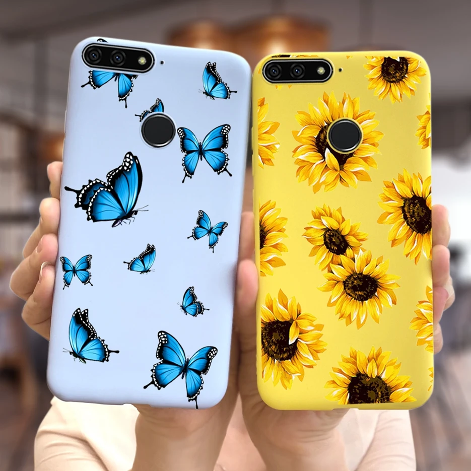 Чехол для Huawei Honor 7A Pro Y6 Prime 2018 мягкий силиконовый стильный чехол с рисунком чехлы
