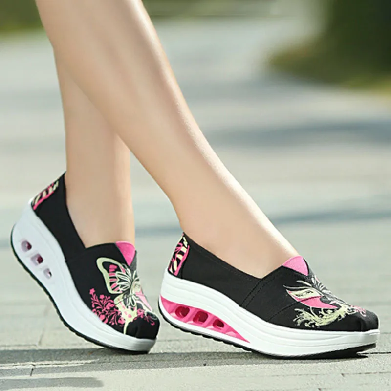 

Cavabule 2021 Women Height Increasing Casual Shoes Breathable Fashion Waterproof Wedges Platform Shoes Stability.LCH