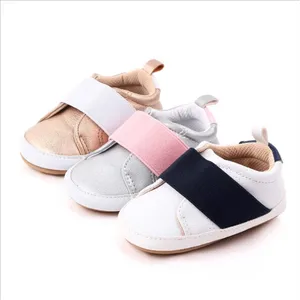 Детская нескользящая обувь, повседневная обувь из ПУ для новорожденных мальчиков и девочек, весна-осень
