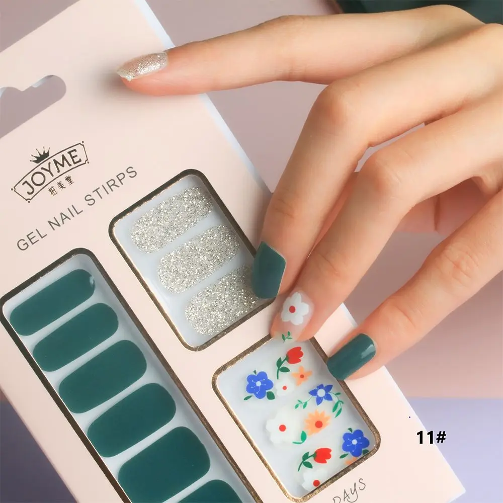 

Fashion Women Girls Self Adhesive Nail Sticker Multicolor Waterproof Full Cover Nail Decal Nail Polish Nail Art Decoration