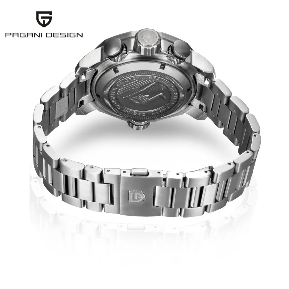 Топ люксовый бренд PAGANI Дизайн Спортивные часы Reloj Hombre военные водонепроницаемые