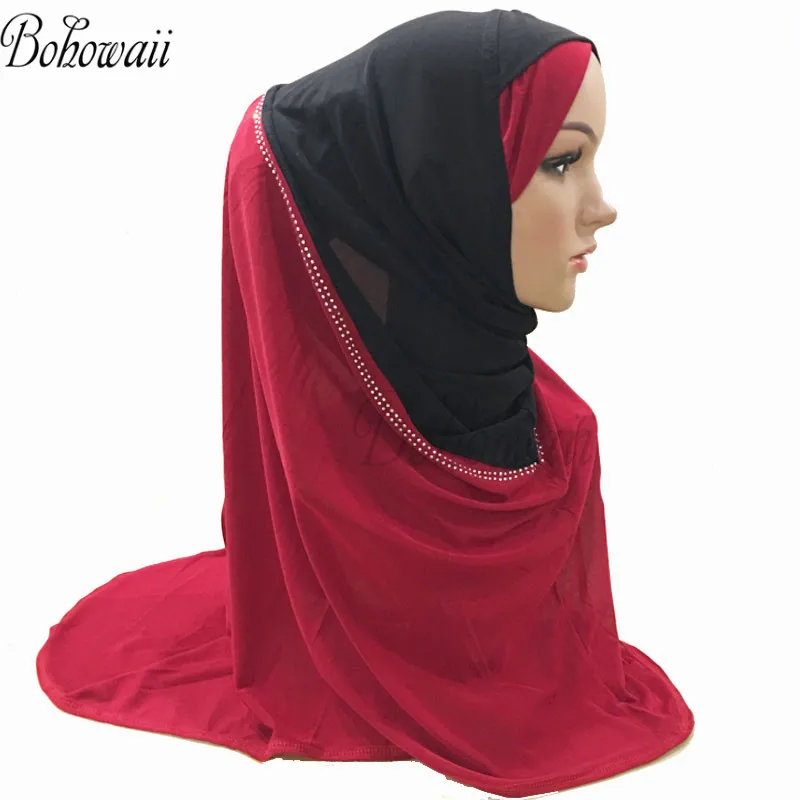 Женский хиджаб BOHOWAII шарф из Саудовской Аравии Индии мусульманский модный