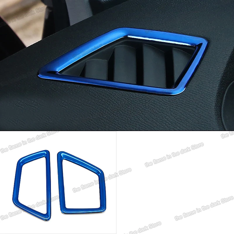 

Lsrtw2017 Stainless Steel Car Dashboard Vent Outlet Frame Trims for Peugeot 3008 5008 2017 2018 2019 2020 Accessories Auto