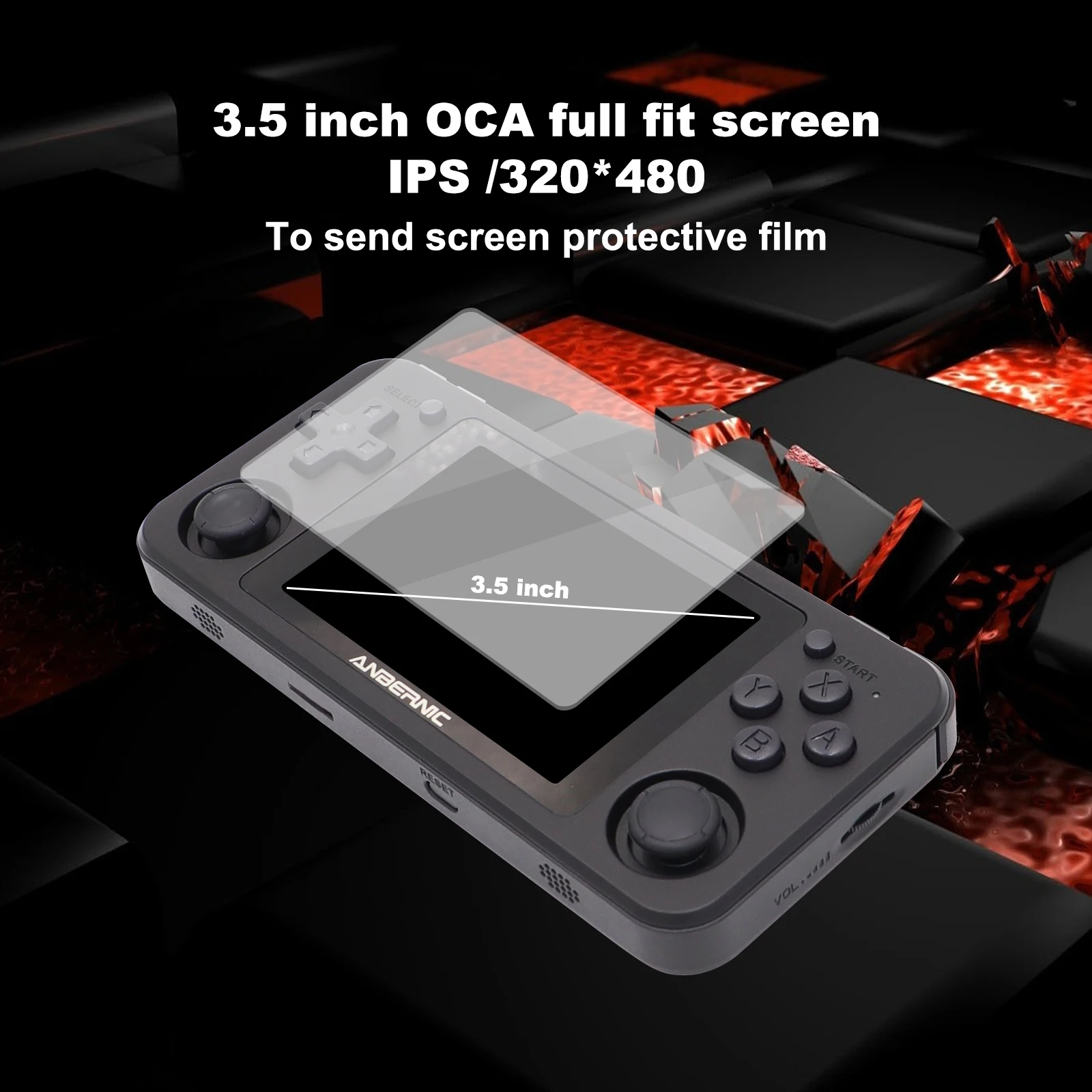 Портативная игровая консоль RG351P ANBERNIC в стиле ретро PS1 RK3326 64 ГБ с открытым исходным