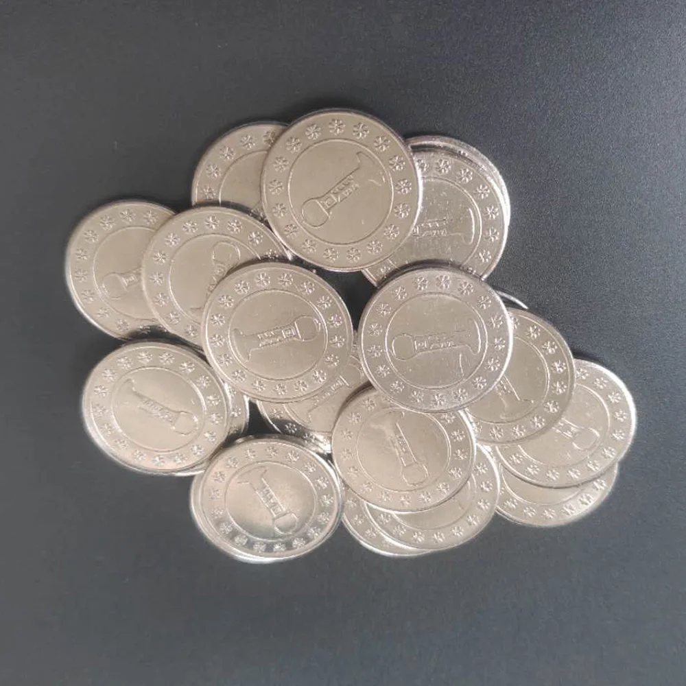 Жетоны игровые металлические из нержавеющей стали 100*24 2 мм 1 8 шт.|Игры с монетами| |