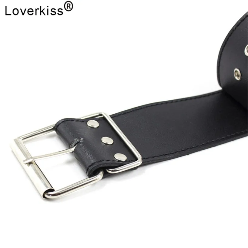Ошейник из искусственной кожи Loverkiss с наручниками и ремешками набор для БДСМ