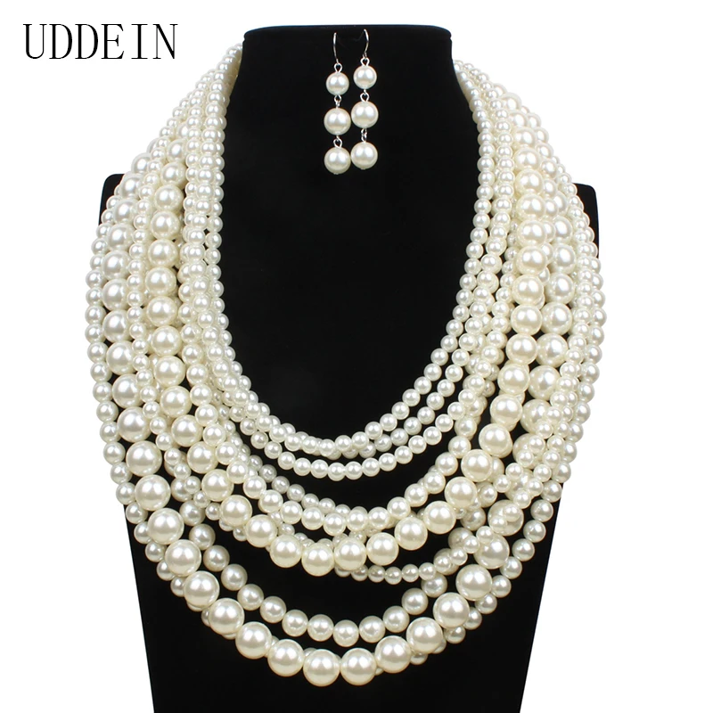 Набор украшений UDDEIN в африканском стиле многослойное ожерелье и подвеска с