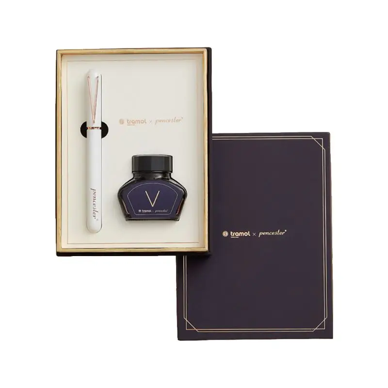 

Exquisite Business Fountain Pen Signature Calligraphy with 30ml Ink Gift Box Set