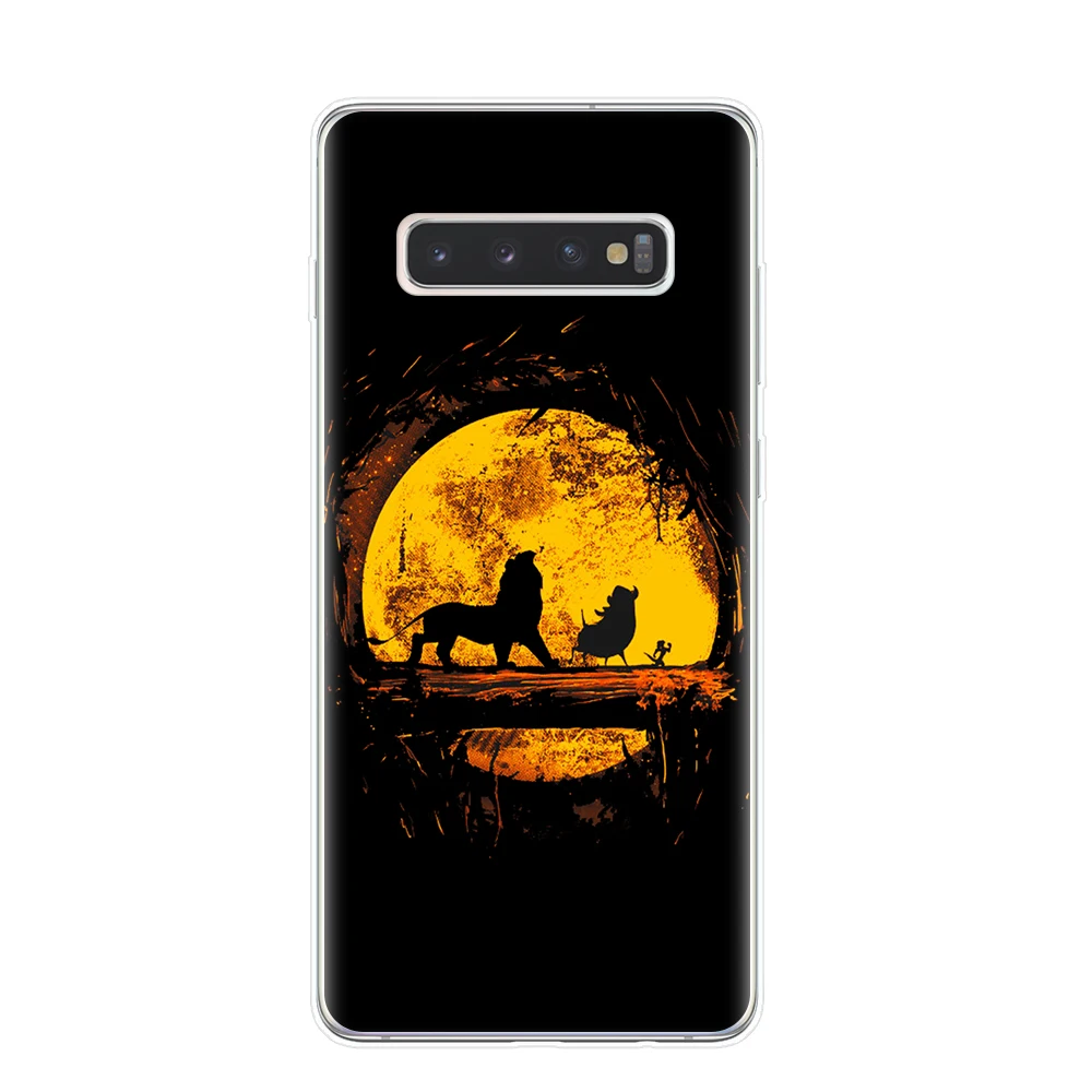 Роскошный чехол для телефона Lion King nala simba timon для samsung Galaxy S10 S9 S8 Plus S6 S7 Edge S10E Lite 5G Мягкий ТПУ чехол Капа Etui