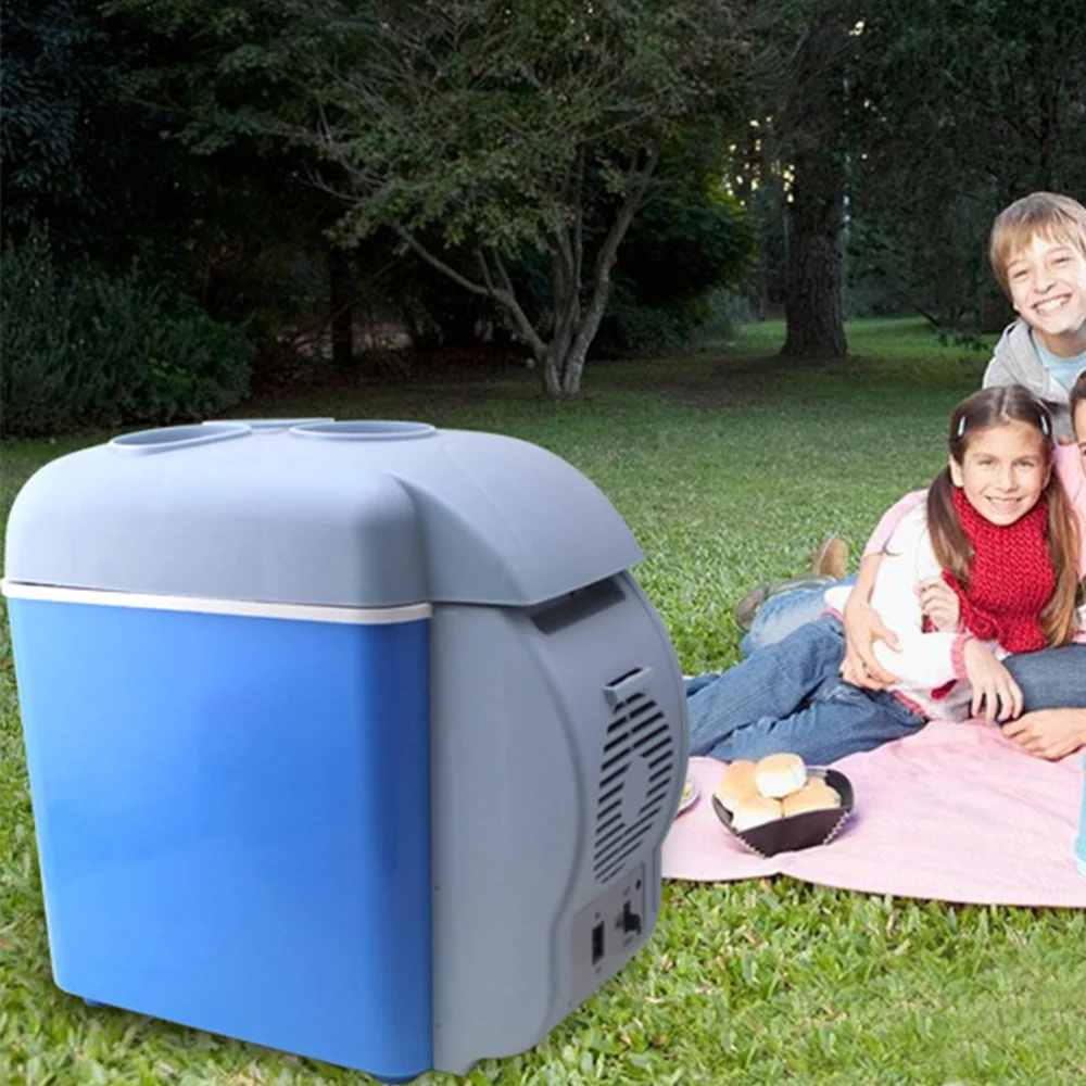 

Electranics 7.5L Mini Car Refrigerator 12V in Blue Multi-Function Portable Geladeira for Cars Fridge for Travel RV Cooler Warmer