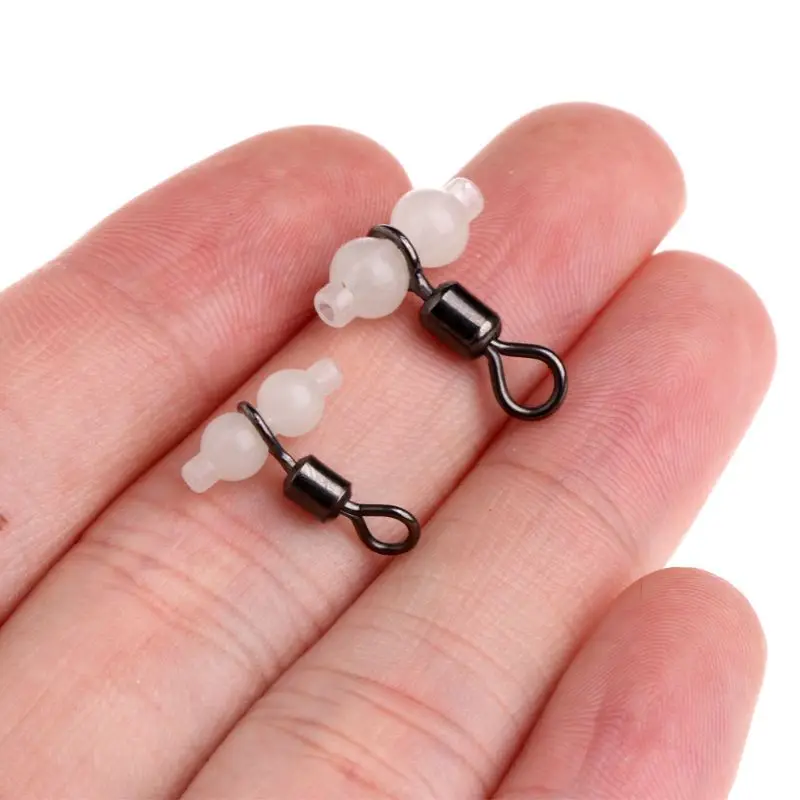 

10Pcs Luminous Fishing Swivels Rolling Swivels Sea Fishing Accessories Tackle Connector Rolling Swivels 3-way Swivels