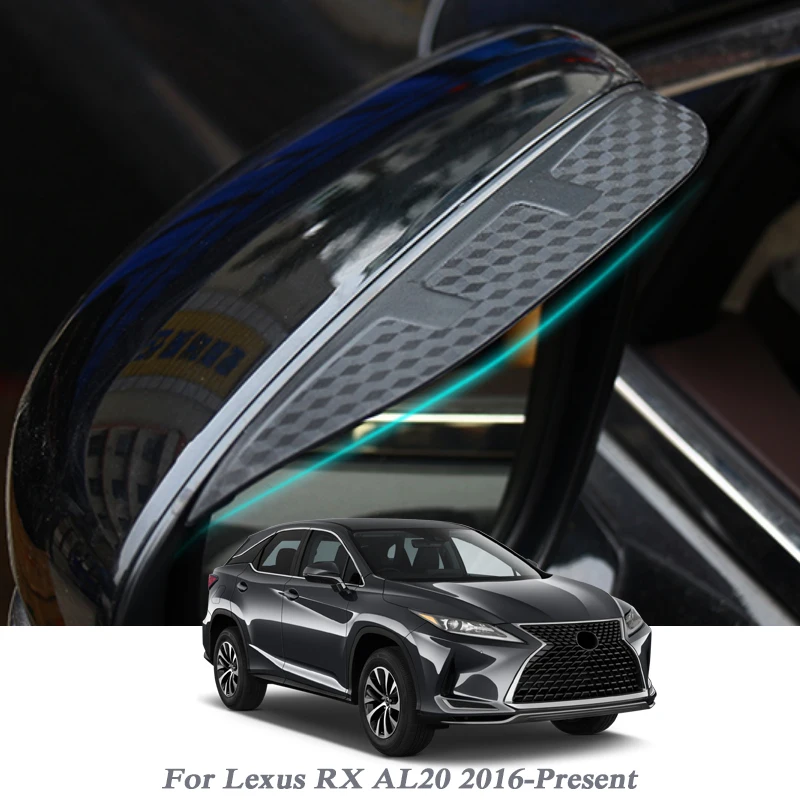 

Car Rearview Mirror Rain Eyebrow Shield Auto Snow Guard Sun Side Visor Shade Protector For Lexus RX AL20 2016-PresentAccessories