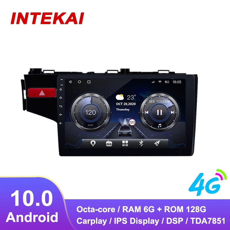 Автомагнитола 9 дюймов Android 10 0 GPS навигация Авторадио мультимедийный плеер для honda