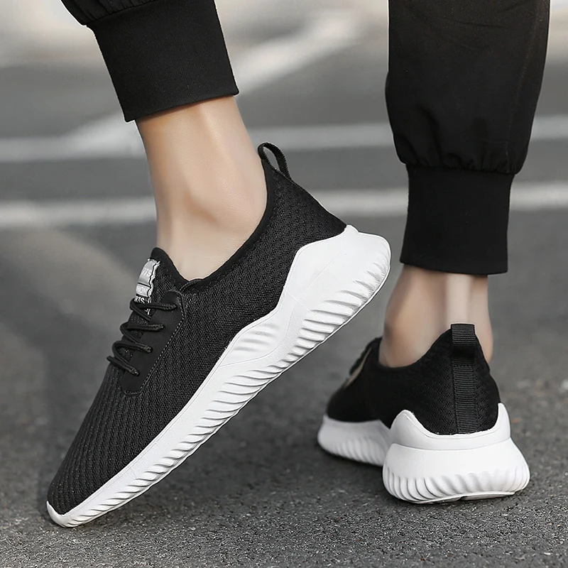 Мужская повседневная обувь светильник дышащая сетка кроссовки мода 2020 | Обувь