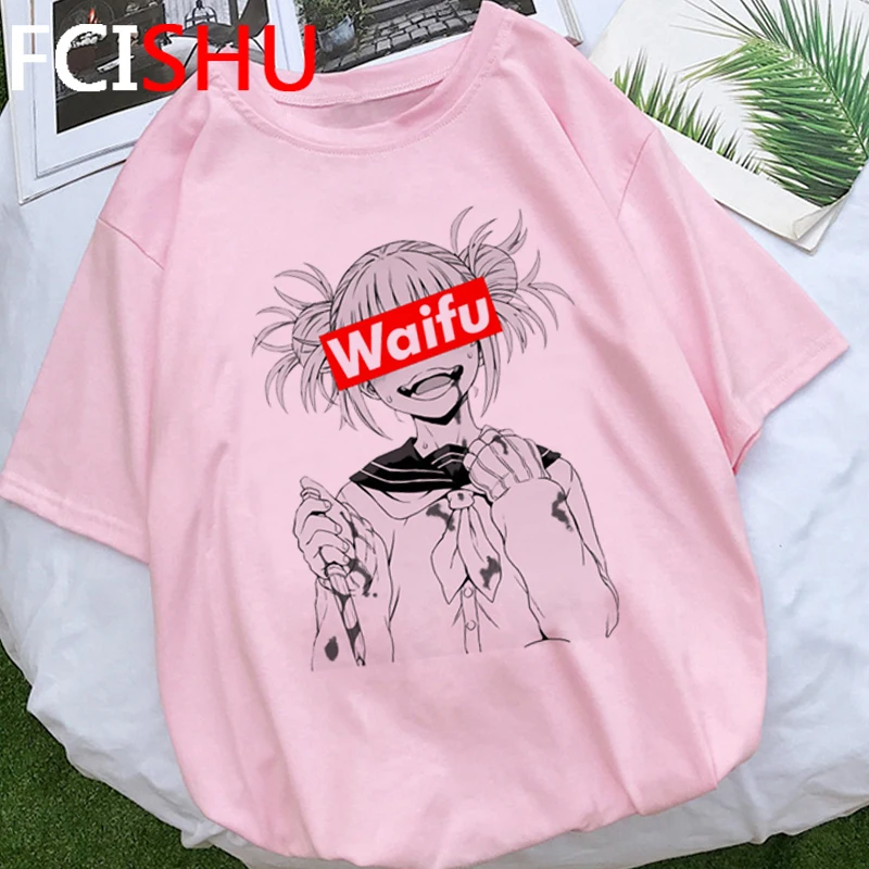 Футболка Hentai Graphic Himiko Toga Мужская летняя футболка с рисунком вайфу топ надписью