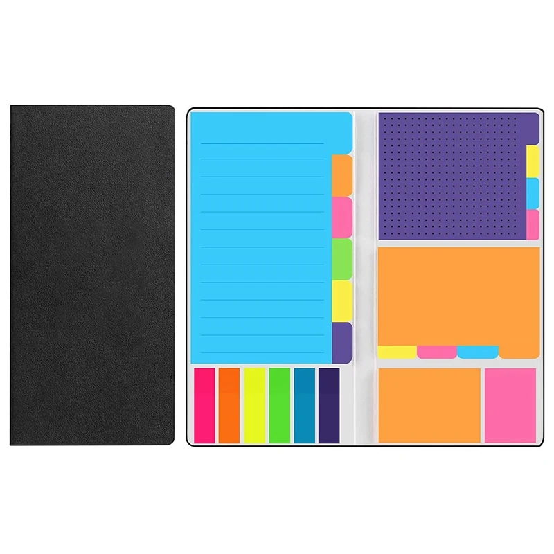 

432 Sticky Notes Book Set, Colourful, Various Sizes, Self-Adhesive Notes, 6 Formats, Large and Small Sticky Notes