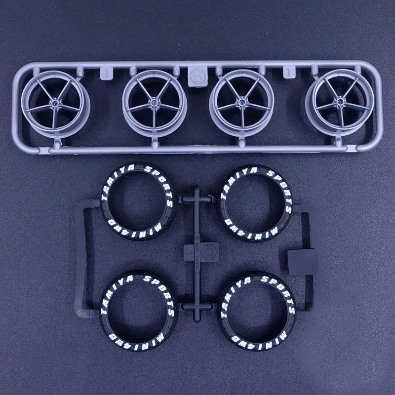 1 комплект большой диаметр надписи шины и 5 колеса со спицами 95463 для Tamiya Mini 4WD