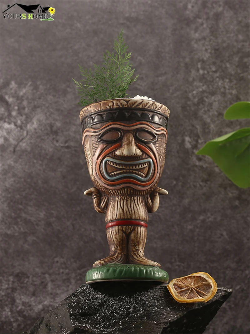 260 мл керамическая кружка Tiki креативная фарфоровая для пива вина барные