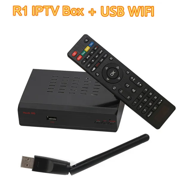 RI BOX With USB WIFI Лучший Iptv Европа коробка приемник 4k с Iptv взрослых подписки 1 год бесплатно 4400 Португалия французский Швеция греческие каналы Iptv Испания - Цвет: RI BOX With USB WIFI