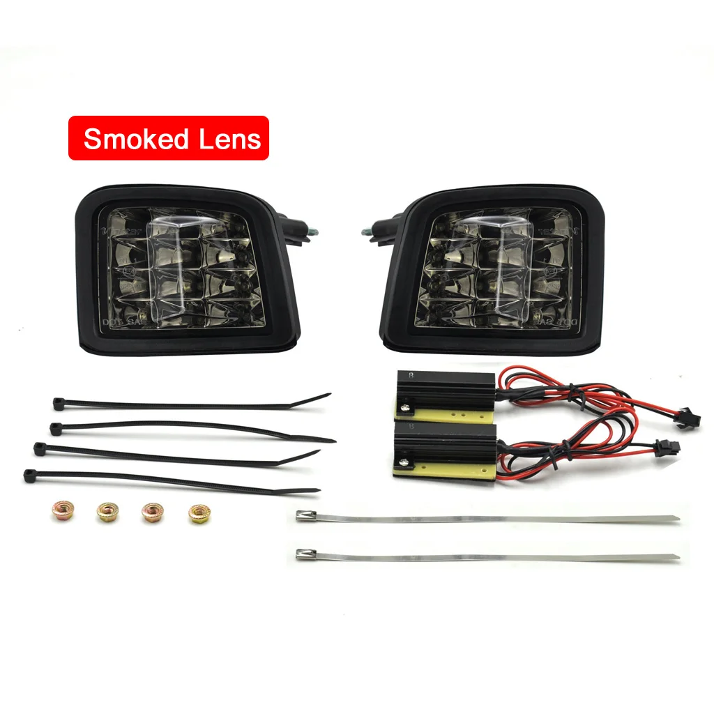 2 шт. без ошибок Светодиодный Боковой габаритный фонарь на передний бампер желтый