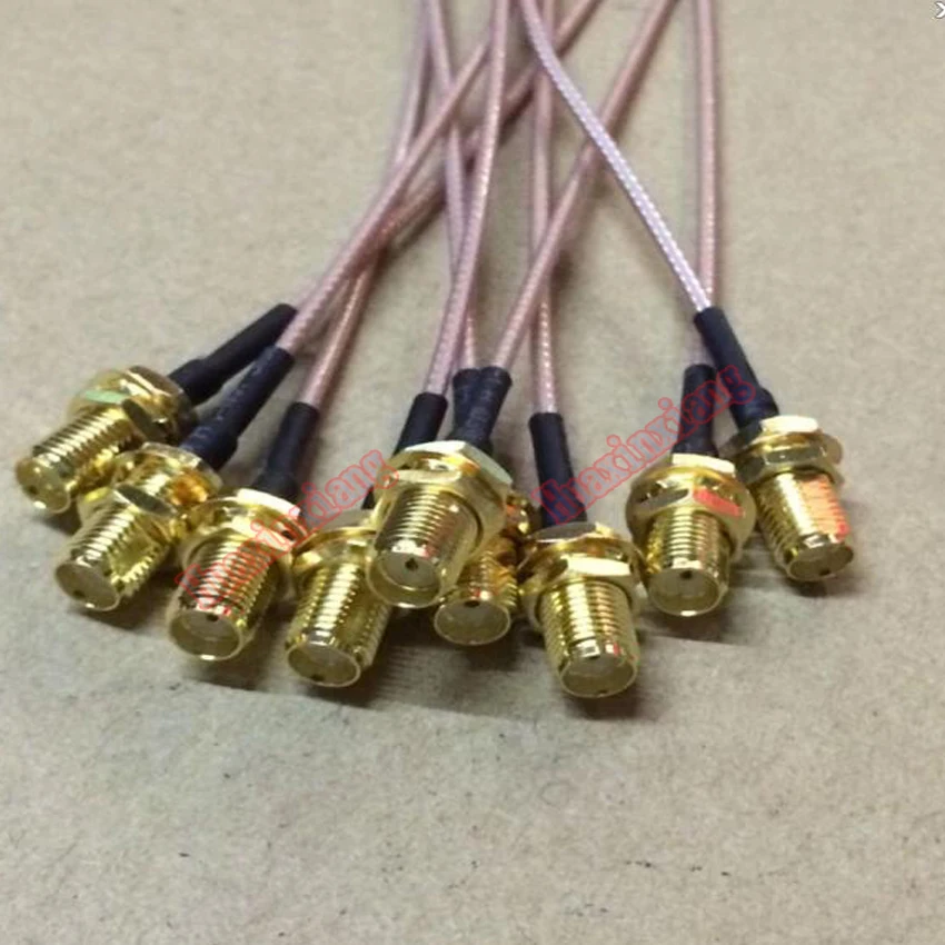 10 шт./лот прямой RF SMA женский (контактный разъем) для IPEX/IPE/U.FL соединитель кабель с