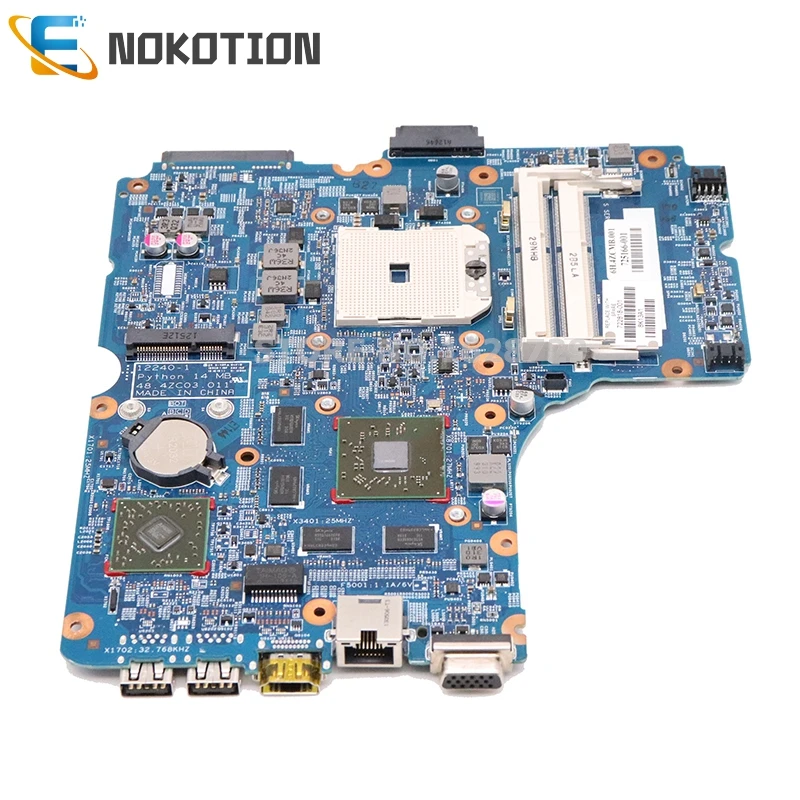 Материнская плата NOKOTION для ноутбука HP Probook 455 445 G1 722818-501 722818-001 48. 4zc03. 011 разъем FS1 DDR3