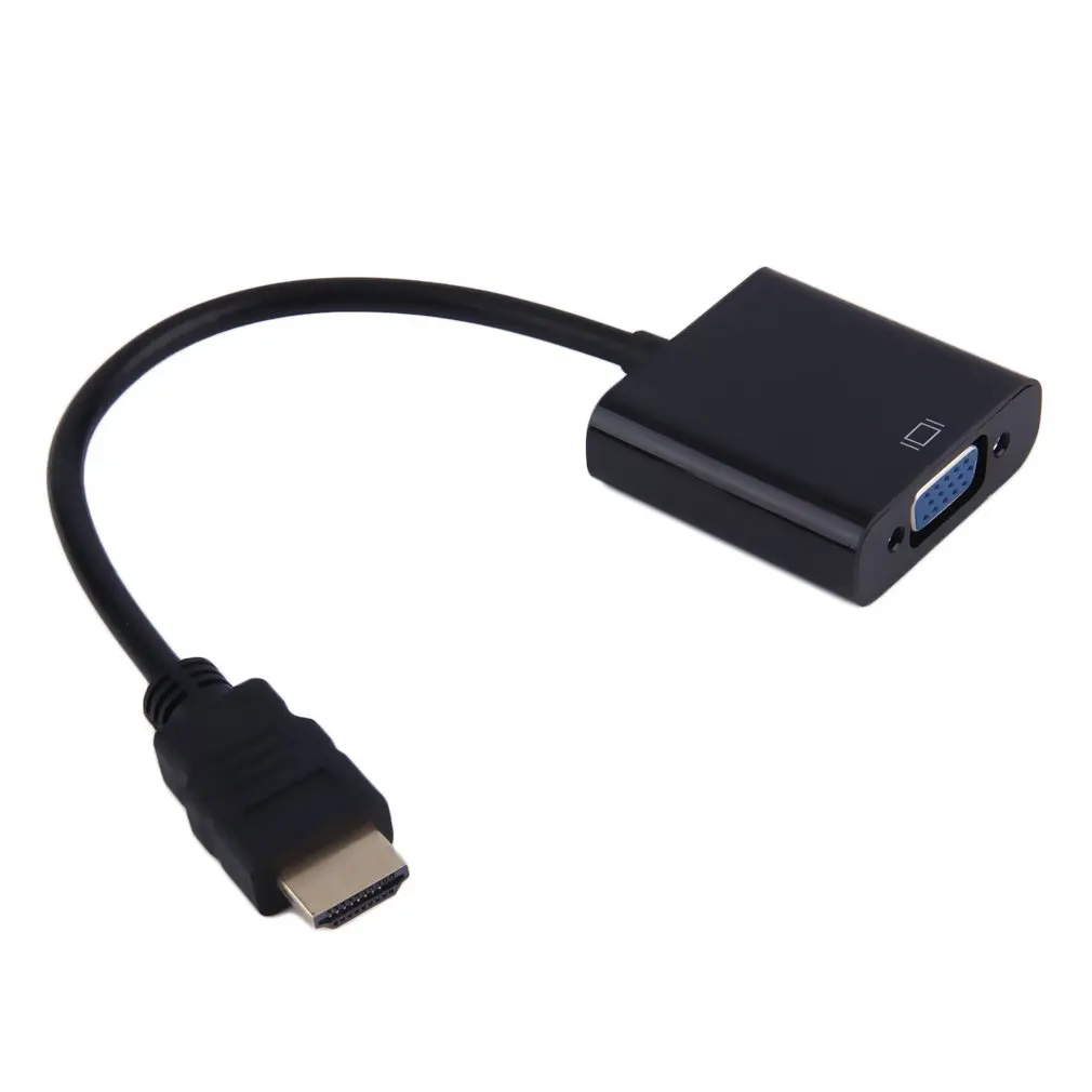 Новинка 2018 1080P HDMI штекер в VGA Женский видеоадаптер Кабель адаптер для ПК DVD HDTV