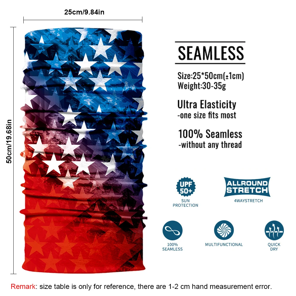 Тюбик для защиты шеи с флагом многофункциональная бандана полумаска-труба шарф