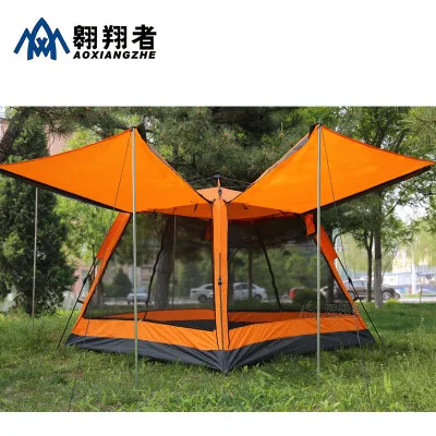 Billig Outdoor Camping Automatische Schnell öffnungs Zelt 2-4 Menschen Erhöhen Höhe Doppel-schicht Anti-sturm Haushalt Luxus Modelle