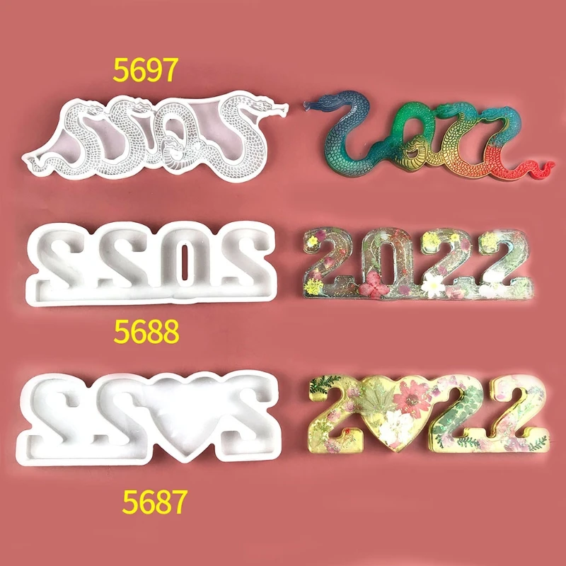 

MXMF 3D силиконовые формы 2022 год Номер смолы эпоксидная форма Сделай Сам сахарный торт Искусство ремесло