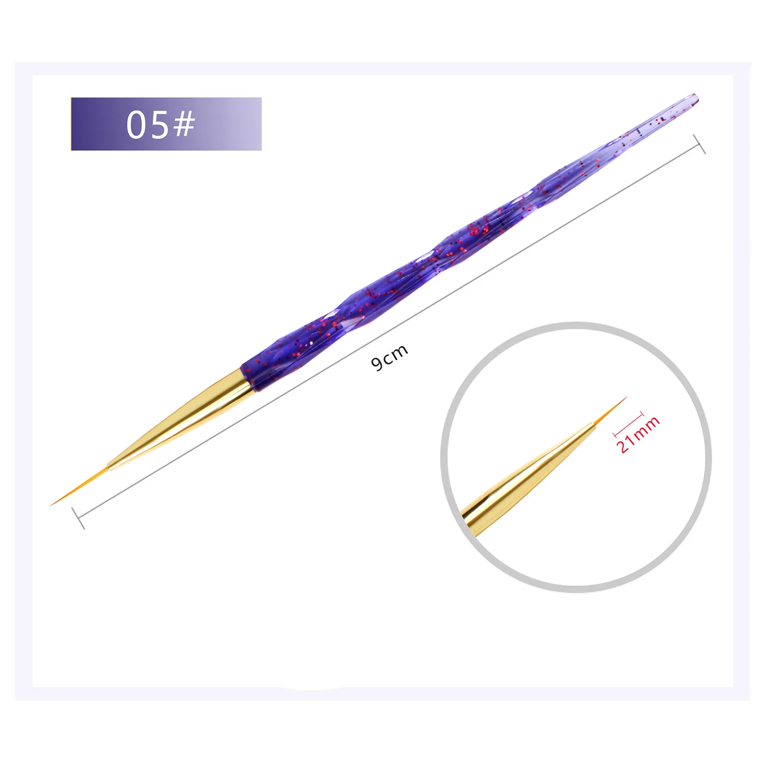 5 шт ногтей лайнер кисти для полос точечный набор ручек рисования|Кисти ногтей| |