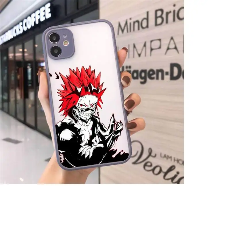 

My Hero Academia deku bakugou anime Phone Cases matte transparent For iphone 7 8 11 12 plus mini x xs xr pro max cover