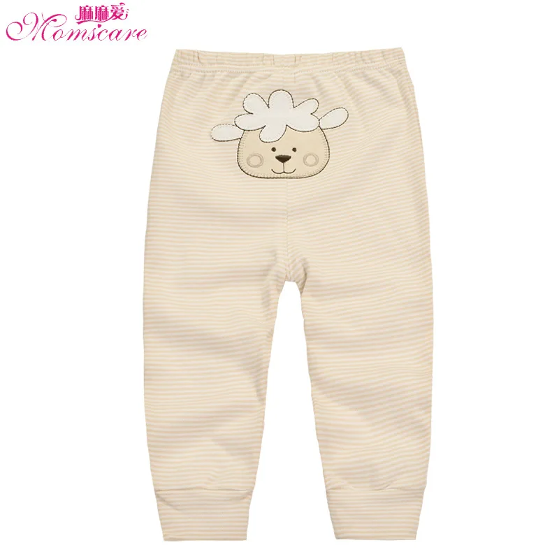 Pantalones coloridos de algod&oacute;n para ni&ntilde;os y ni&ntilde;as, pelele abierto de PP para beb&eacute;, primavera y oto&ntilde;o, novedad-0