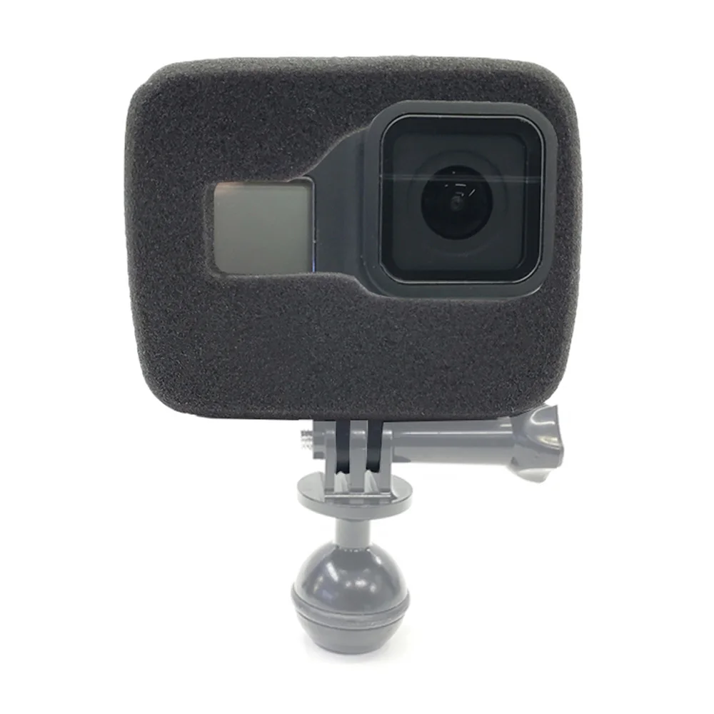 TUYU Губка Пена лобовое стекло Корпус чехол оболочка Крышка для GoPro HERO8 черный