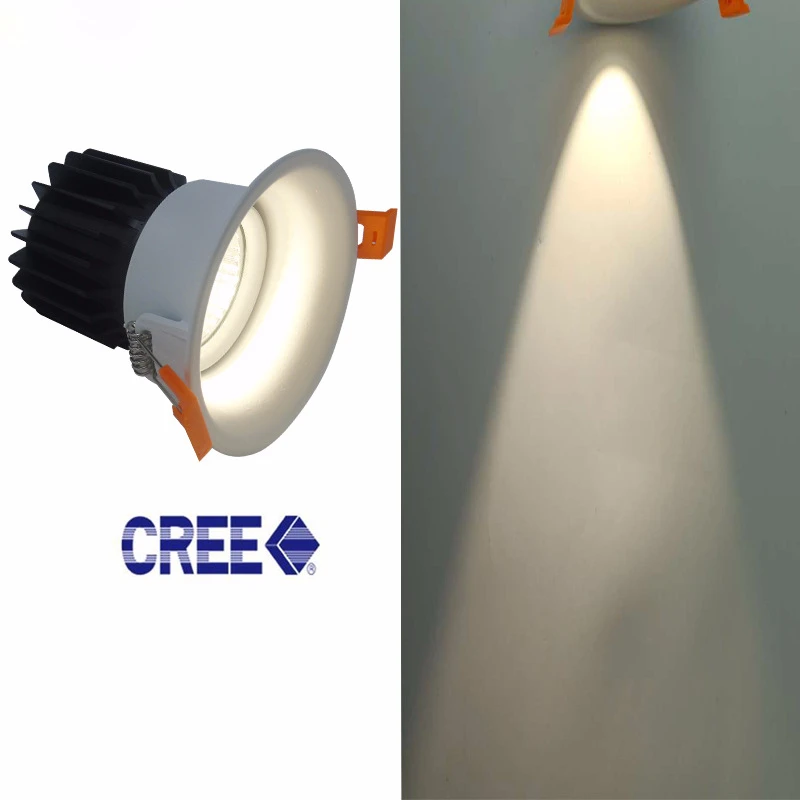 10 шт. светодиодный светильник с регулируемой яркостью без бликов COB точечная