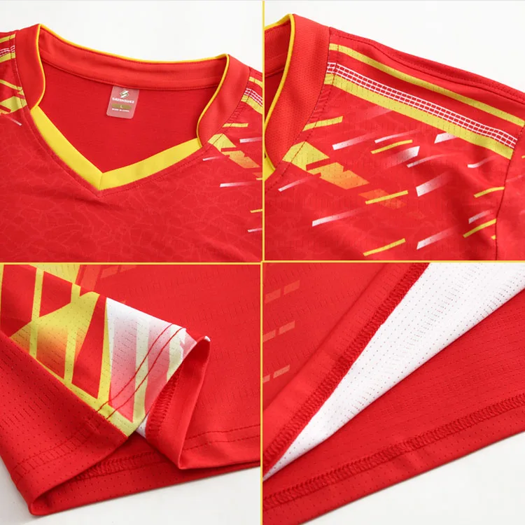 Badminton shirt Male Female , Girls Tennis T-Shirts , Women Table Tennis  Jerseys Kits ,Youth Man Ping Pong Shorts Clothing 3903