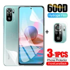 Стекло для телефона Xiaomi Redmi Note 10 10s Гидрогелевая пленка защитная пленка для экрана пленка для камеры для redmi note 10 pro max 4g СТЕКЛО для экрана