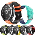 26, 22 мм, ремешок для смарт-часов Garmin Fenix 5X 6X Pro 6 5 Plus 3 3HR часы, быстросъемный силиконовый легко регулируемый ремень аксессуары Correa